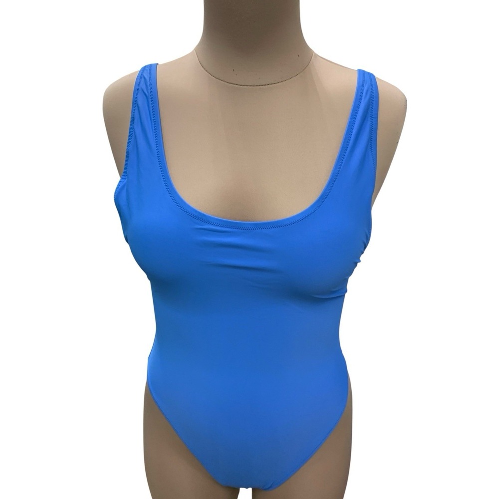 NWT Women Skims Signature Swim Scoop Neck One Piece Tide Size Large